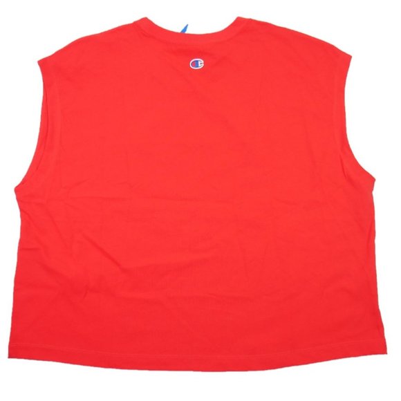 Champion Women's Oversized Boxy Crop Top Sleeveless Shirt Reverse Weave Workout - Picture 2 of 7